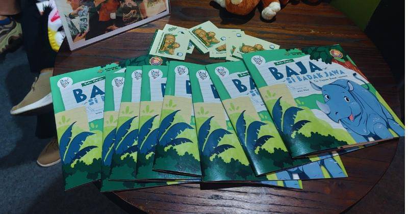 Launching Buku Harian: BAJA si Badak Jawa pada Minggu (5/5/2024). - Popmama.com/abigailjunuslie